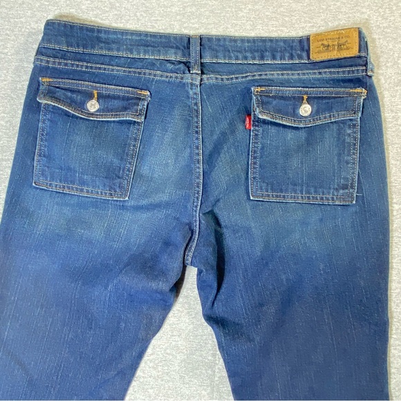 Levi's Women's Boot Cut Jeans - Dark Blue - Picture 9 of 14